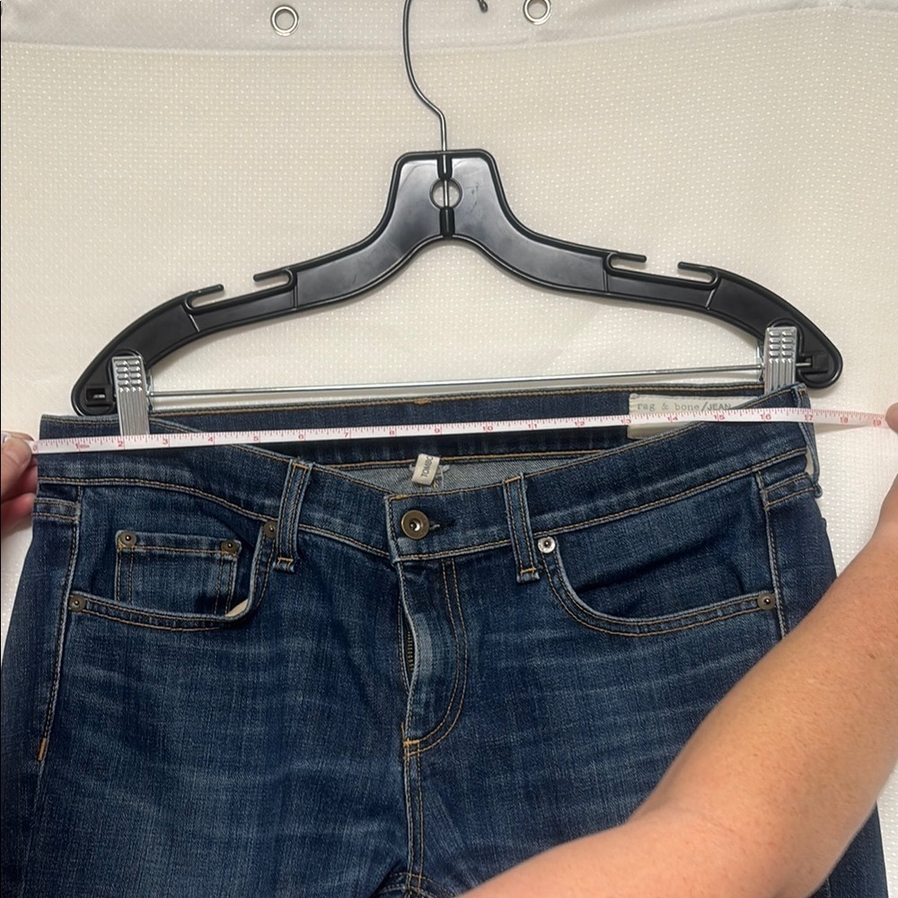 rag & bone Dark Blue Boyfriend Jeans - Picture 6 of 10